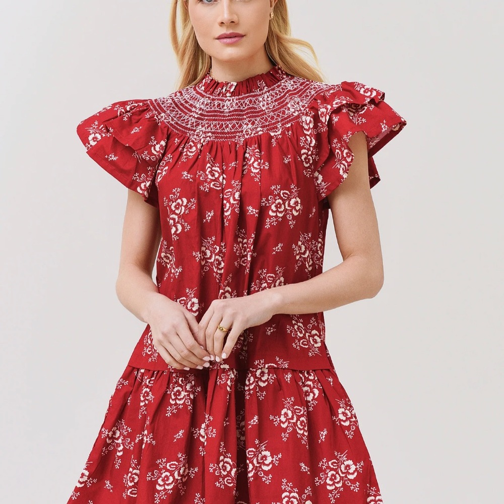 Sea New York Red Floral Dress